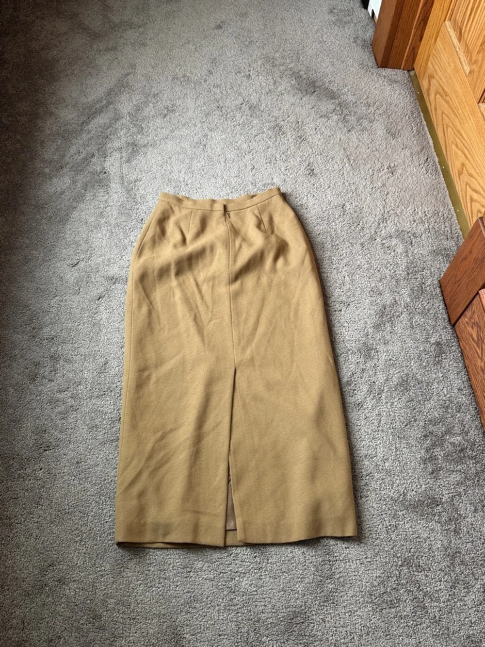 Kasper Tan 2 Piece Blazer Skirt Suit Petite SIZE 6P/4P Career Office